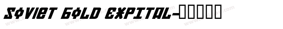 Soviet Bold ExpItal字体转换